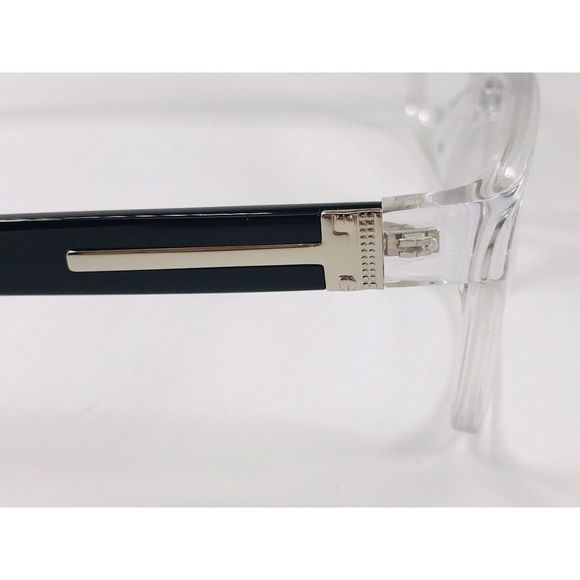 New Wide Guyz Crystal & Black BIG AL Eyeglasses 58mm for The Stylish Large Man - Picture 7 of 12